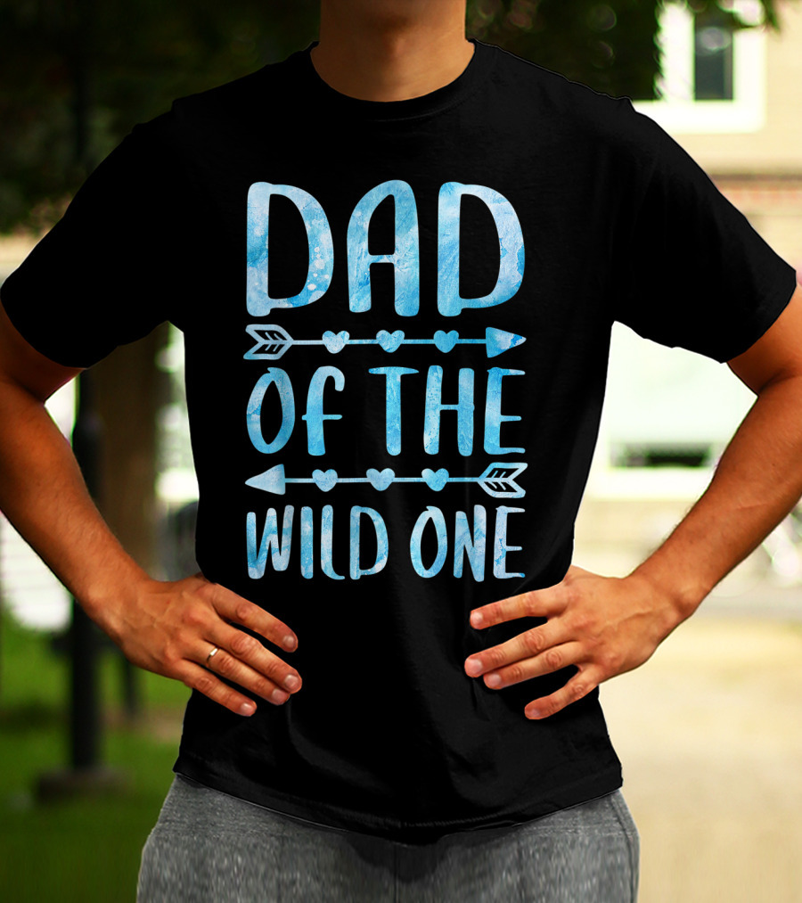 Dad Of The Wild One Father's Day Arrow Hearts T-Shirt