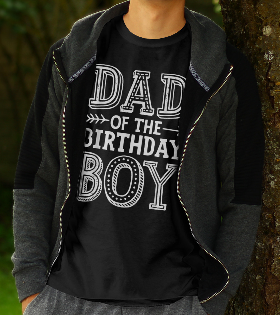 Dad Of The Birthday Boy Father Dads Daddy T-Shirt