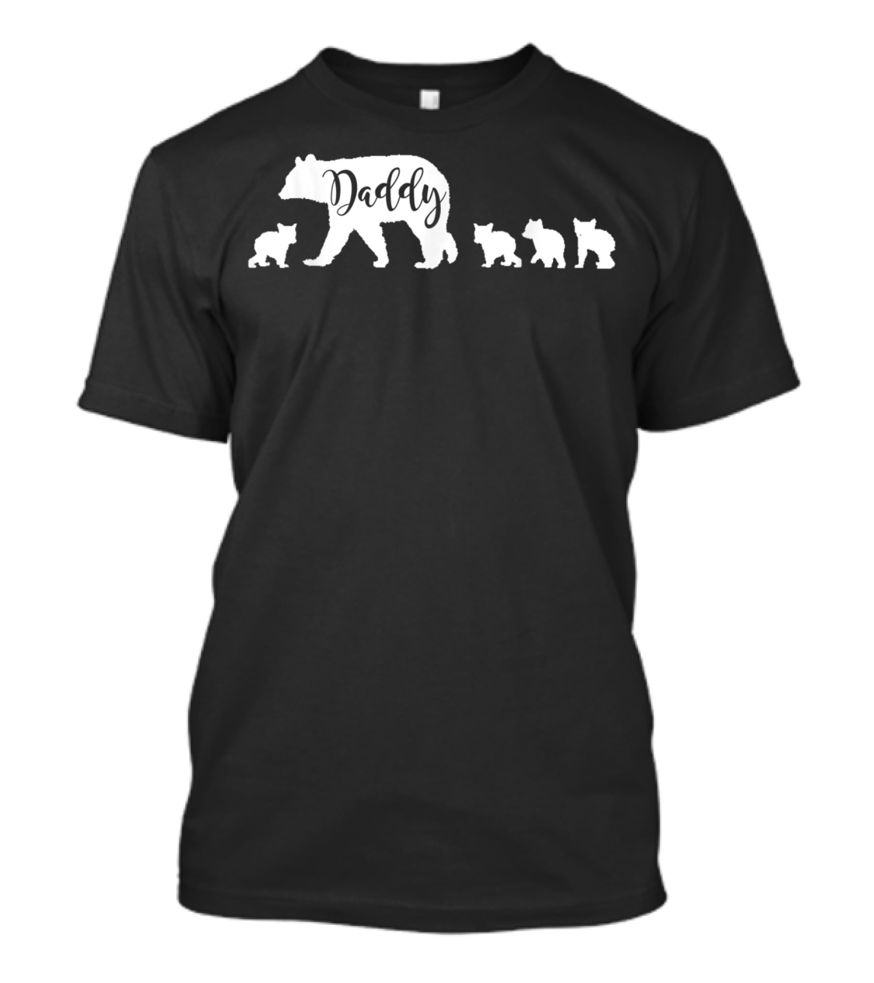 Daddy Bear And Four Cubs Dad Father Papa T-Shirt
