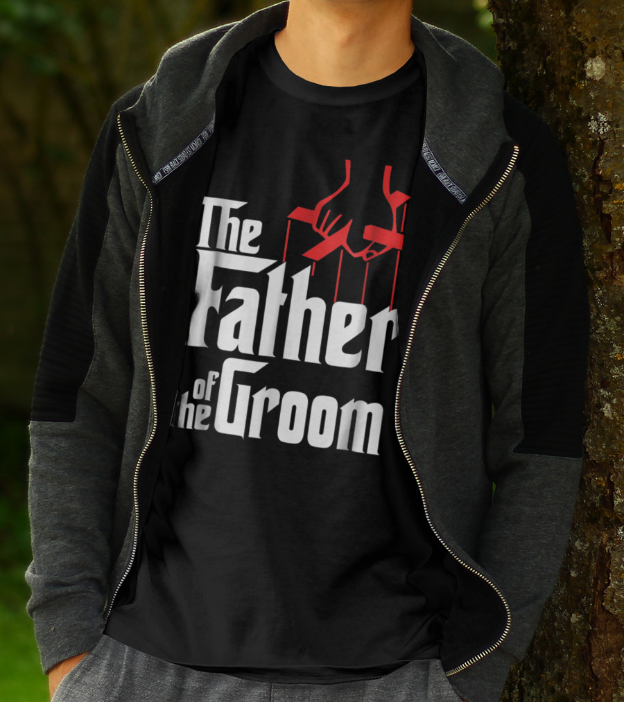 The Father Of The Groom Puppet Strings Font T-Shirt