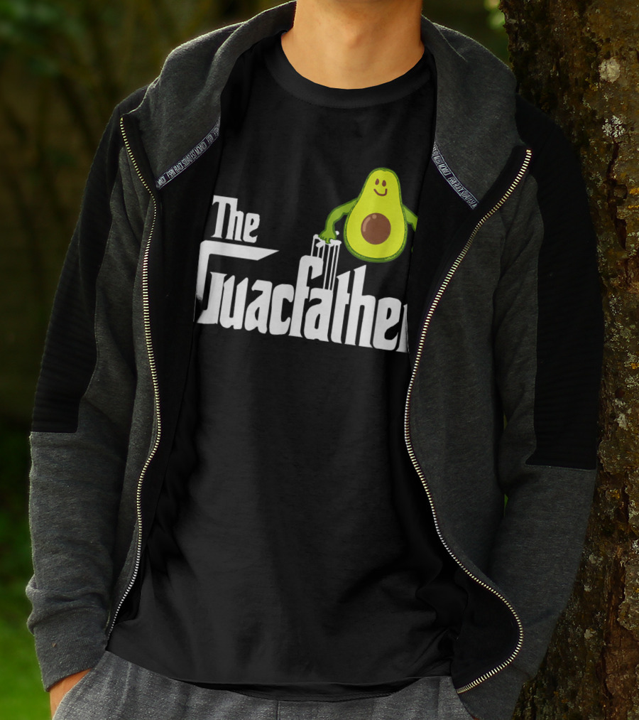 The Guacfather Funny Guacamole Avocado Mens Iconic T-Shirt