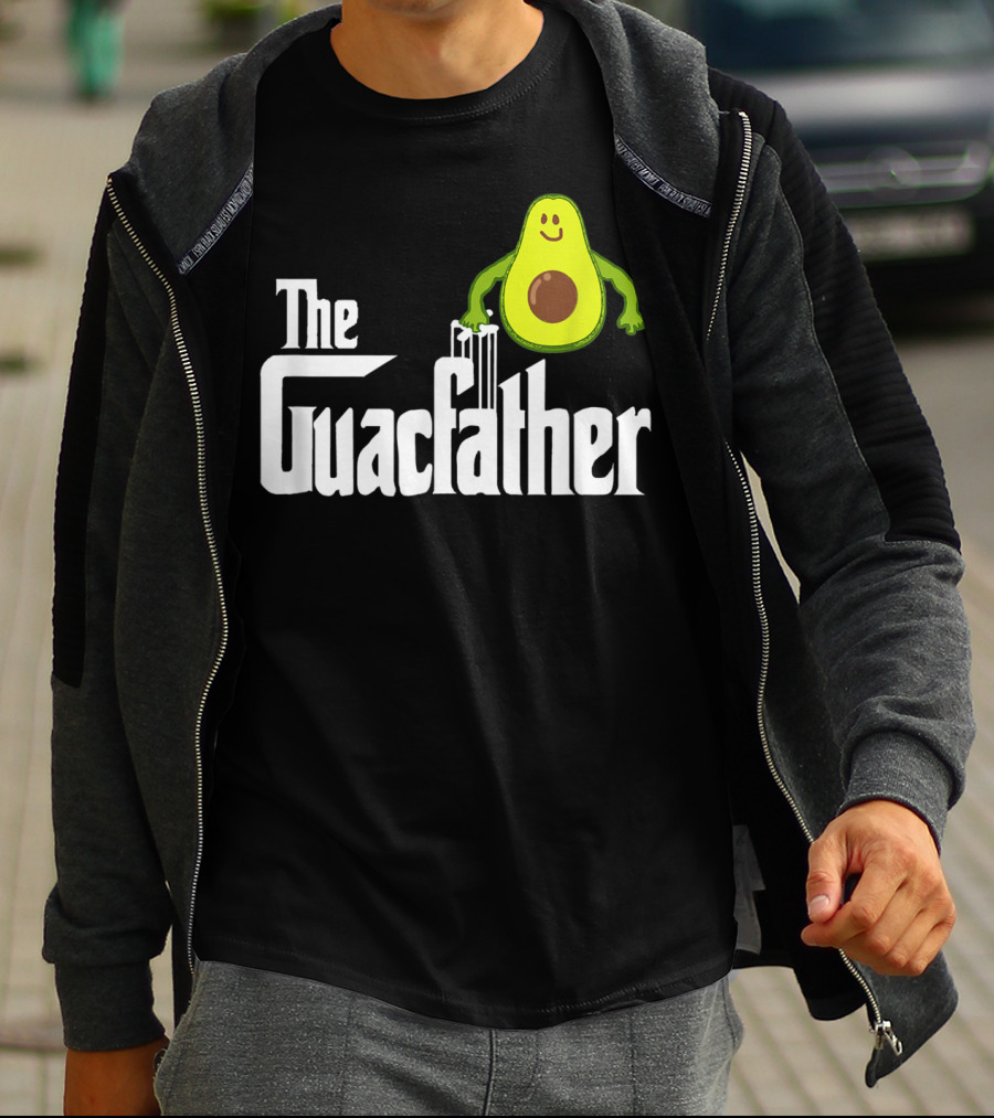 The Guacfather Funny Guacamole Avocado Mens Iconic T-Shirt