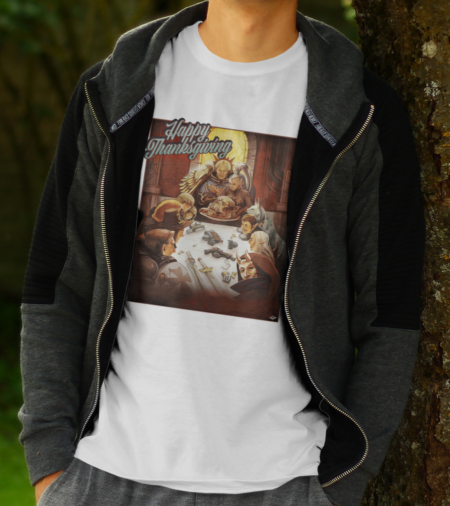 Warhammer Happy Thanksgiving Table Gathering T-Shirt