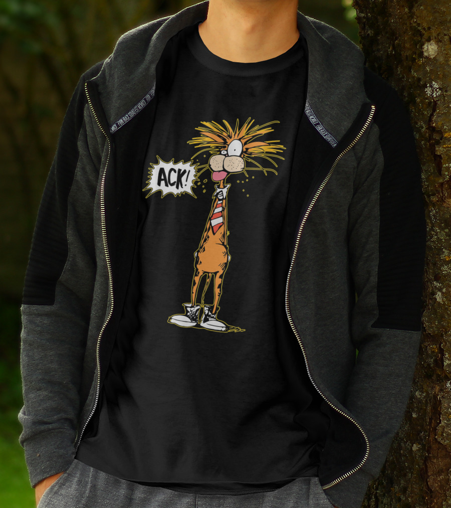Bill The Cat ACK Bloom County Comic Character T-Shirt