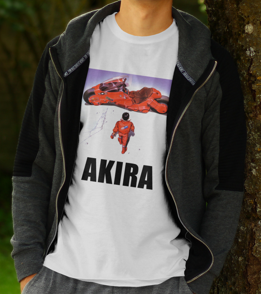 Kaneda Iconic Red Motorcycle Akira T-Shirt