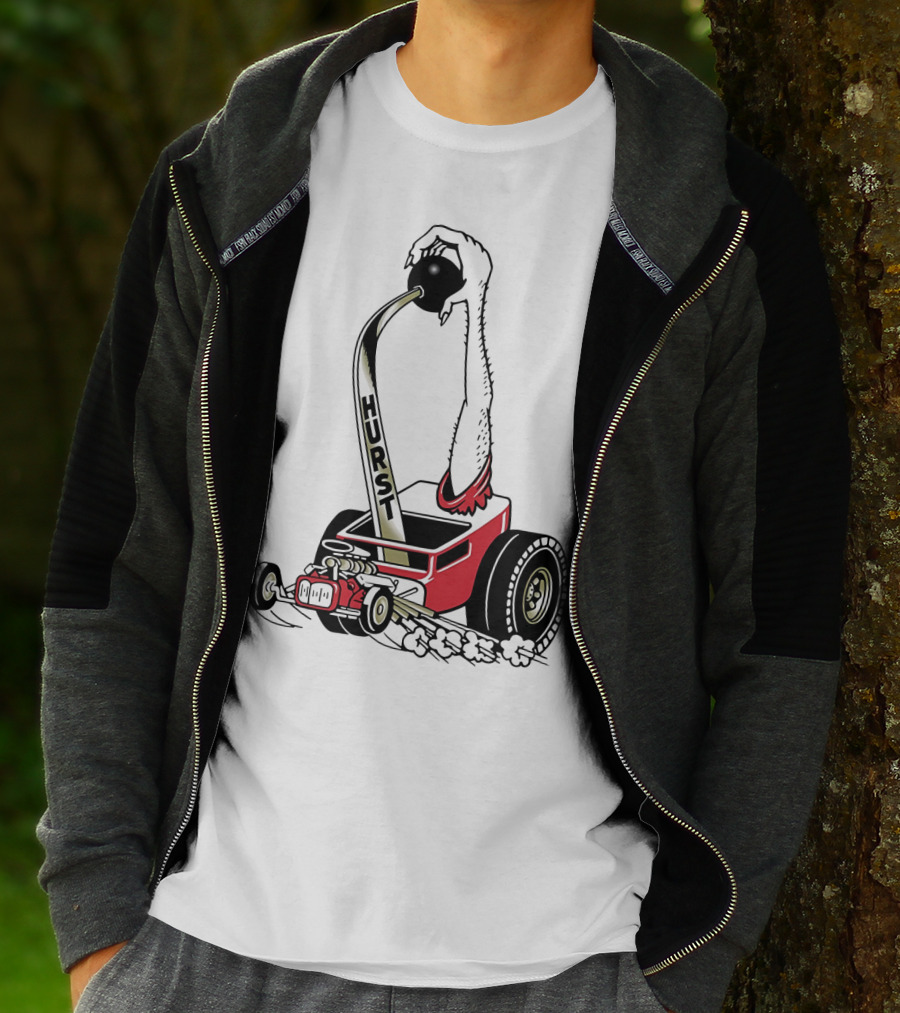Hurst Floor Shift Monster Hot Rod Racing T-Shirt