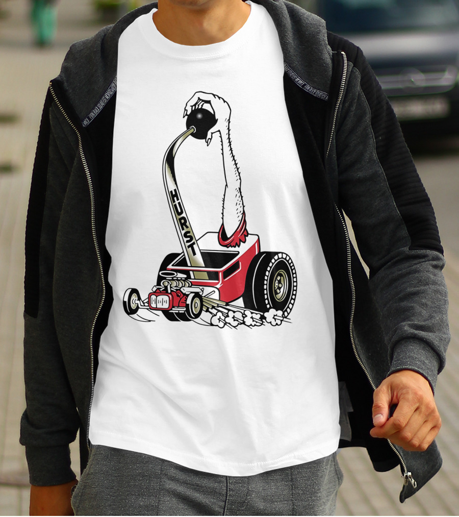 Hurst Floor Shift Monster Hot Rod Racing T-Shirt
