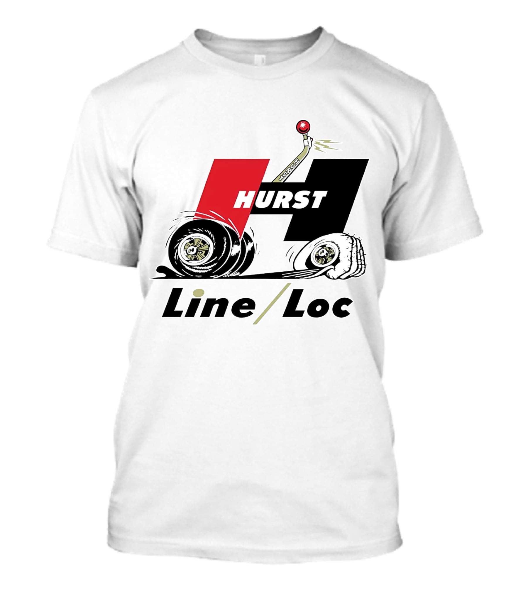 Hurst Line Loc Racing Tire Burnout T-Shirt