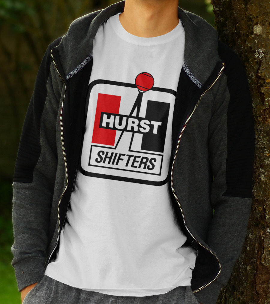 Hurst Shifters Logo Red And Black Gear Stick T-Shirt