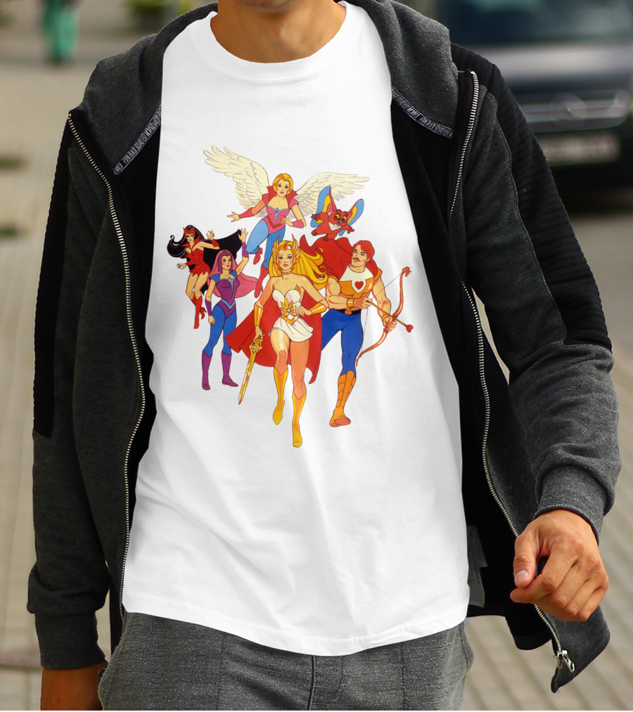 She Ra Princess Of Power Heroes Group T-Shirt