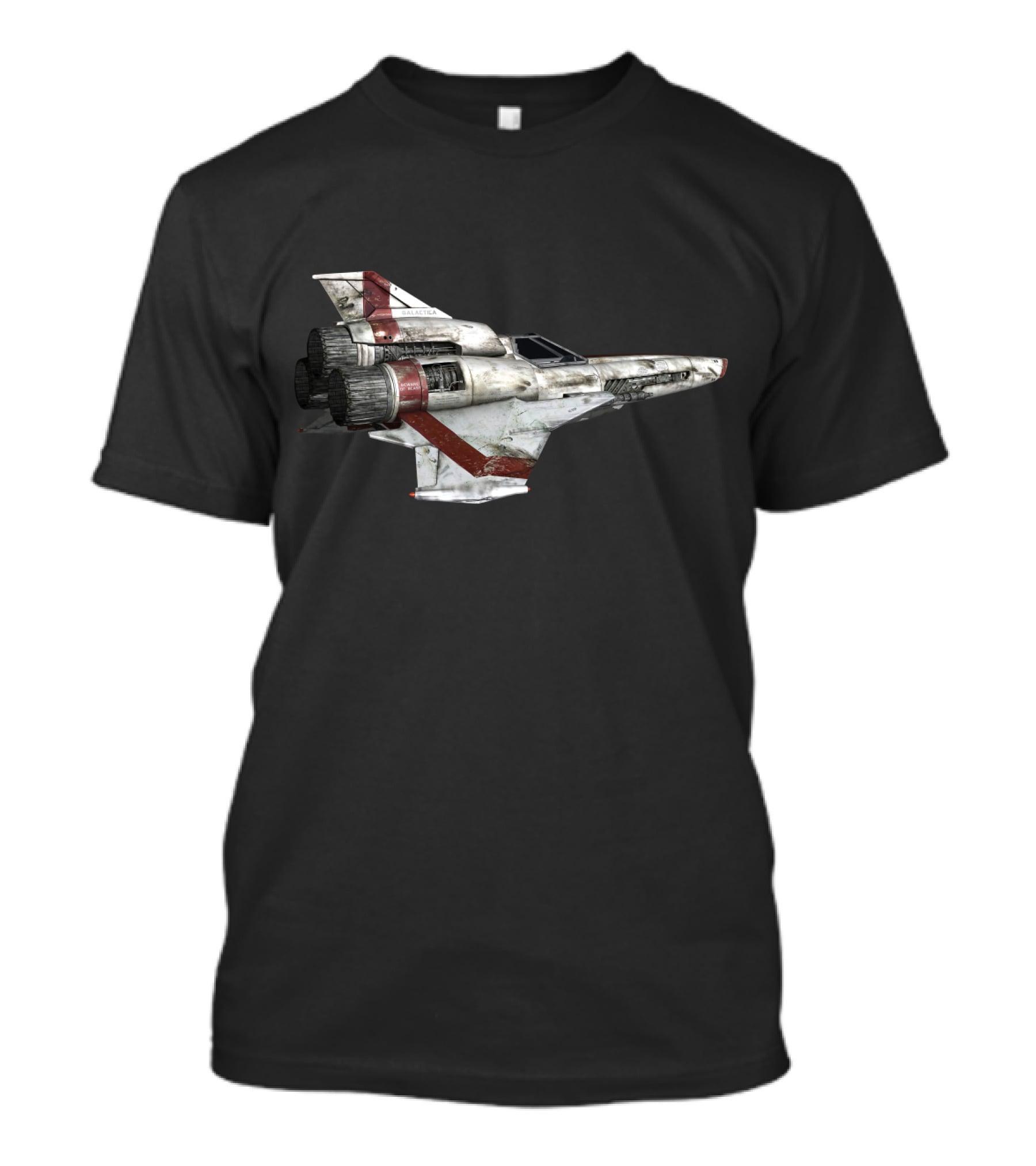 Battlestar Galactica Viper Mark Spacecraft Detailed Image T-Shirt