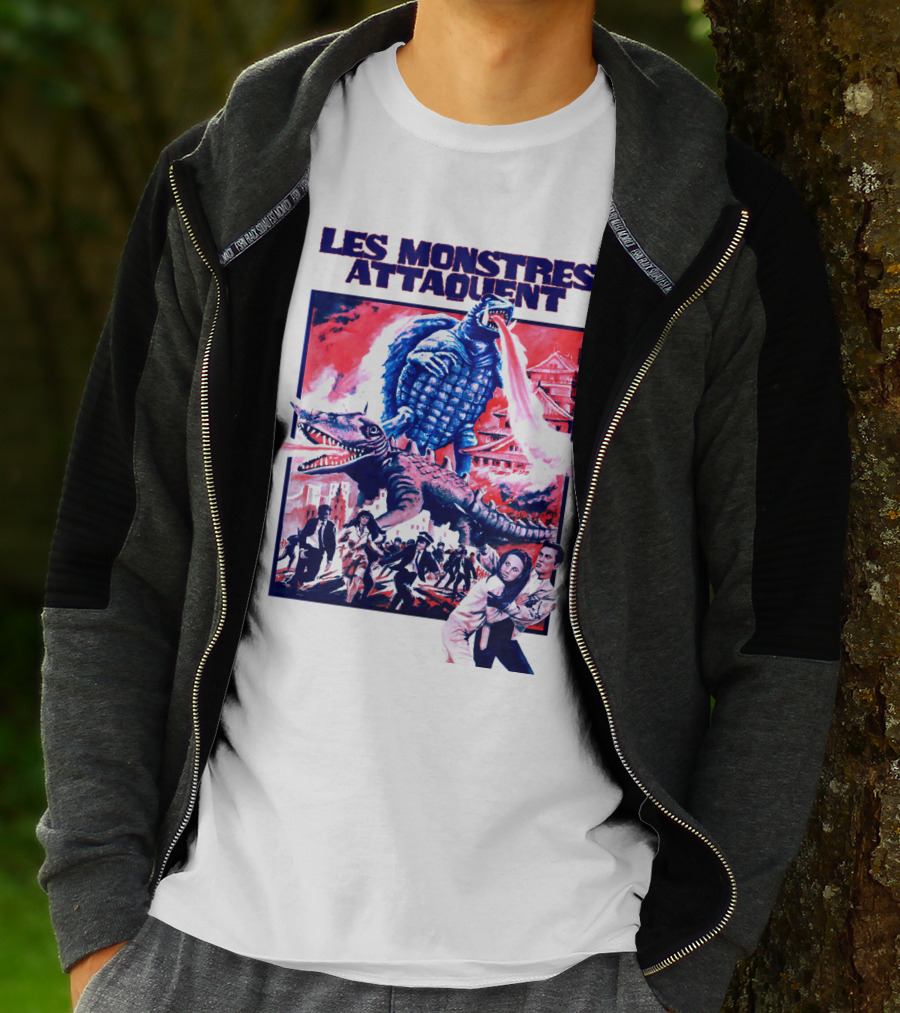 Les Monstres Attaquent Gamera French T-Shirt