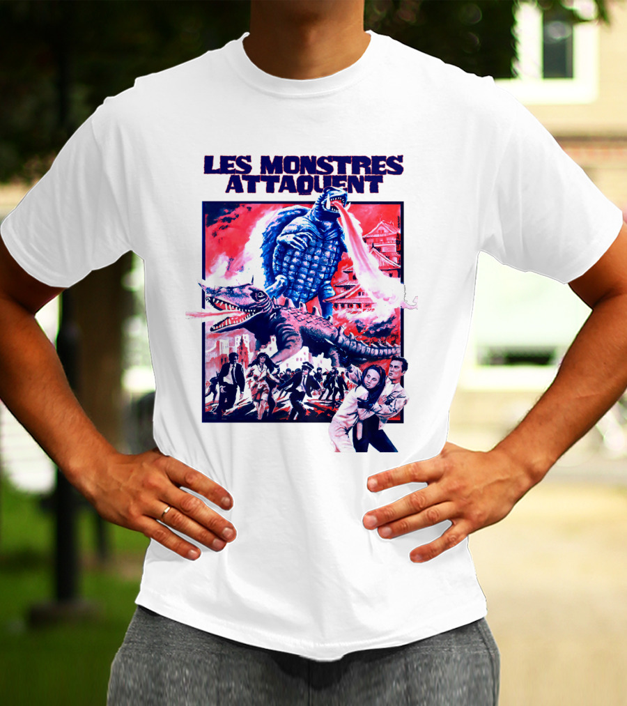 Les Monstres Attaquent Gamera French T-Shirt