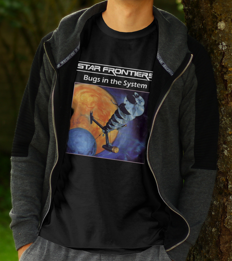 Star Frontiers Bugs In The System Space Satellite Planets T-Shirt