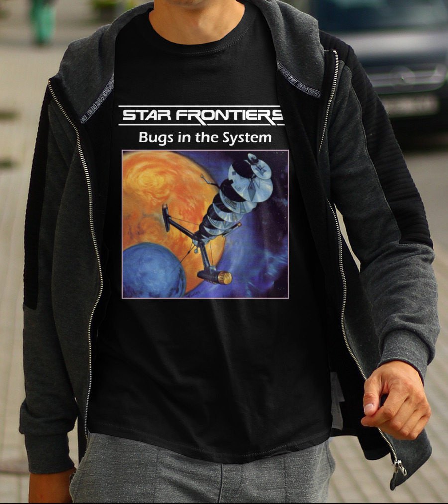 Star Frontiers Bugs In The System Space Satellite Planets T-Shirt