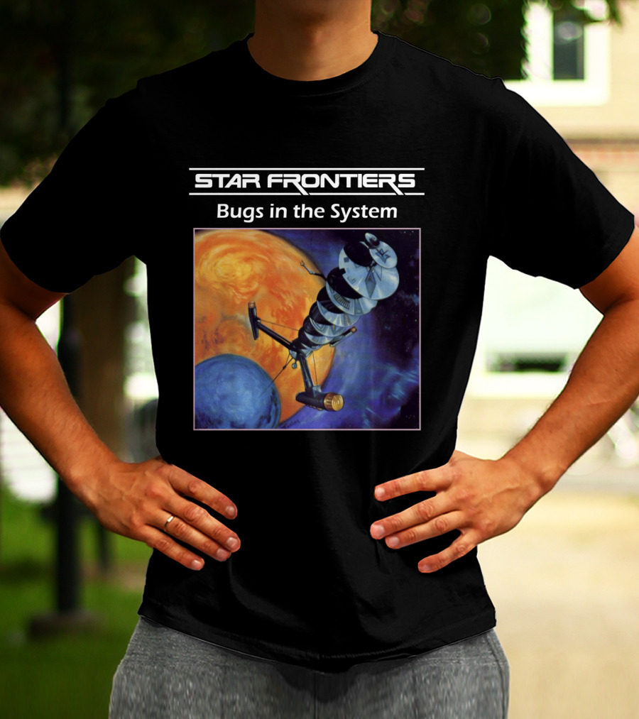 Star Frontiers Bugs In The System Space Satellite Planets T-Shirt