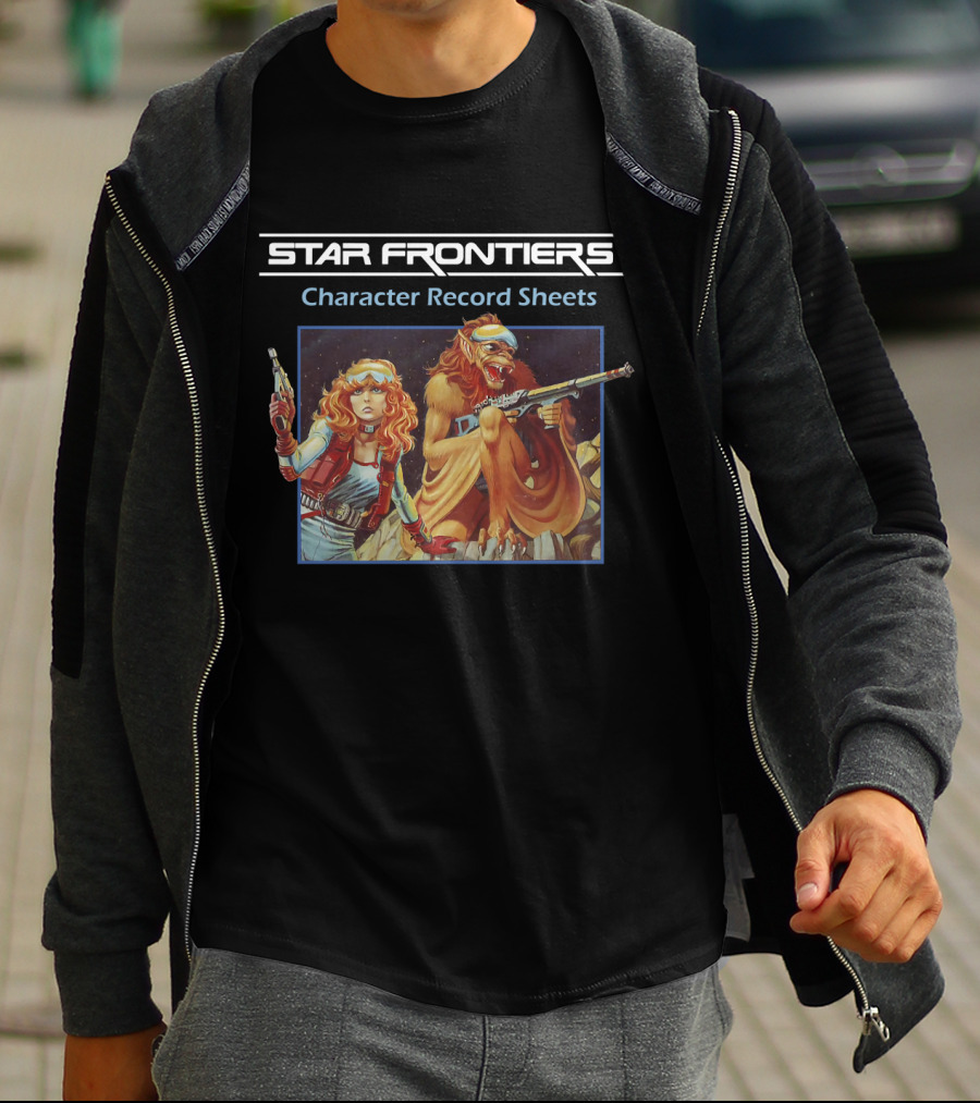 Star Frontiers Character Record Sheets T-Shirt