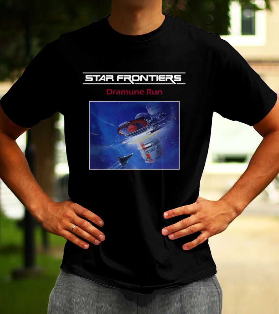 Star Frontiers Dramune Run Space Adventure Scene T-Shirt