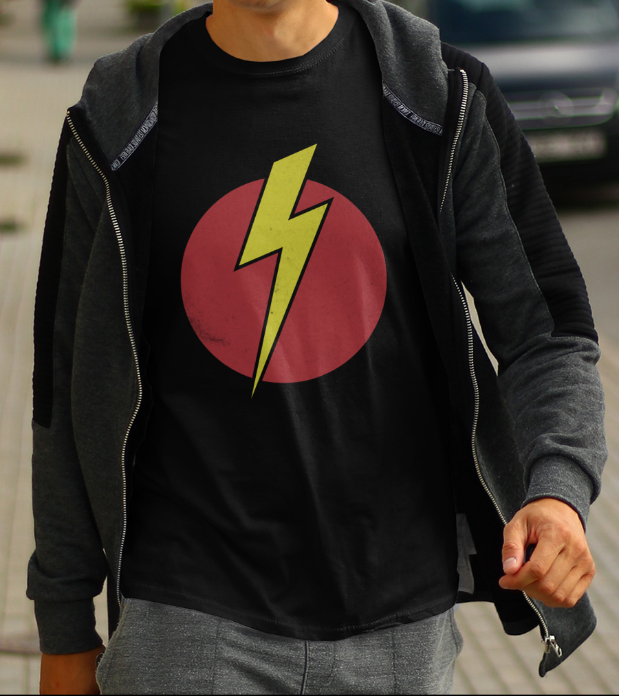 Flash Gordon Lightning Bolt Red Circle T-Shirt