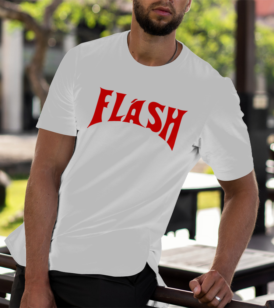 Flash Gordon Retro Style Typography Red T-Shirt