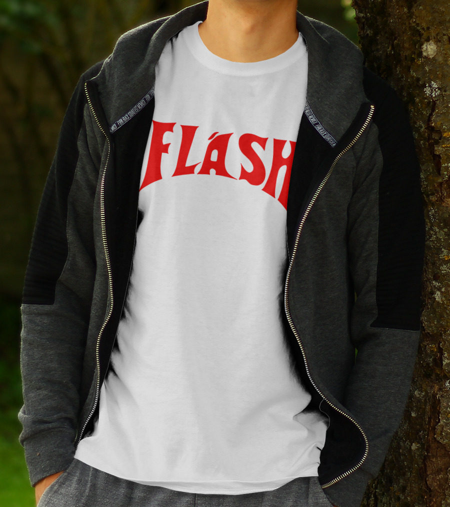 Flash Gordon Retro Style Typography Red T-Shirt