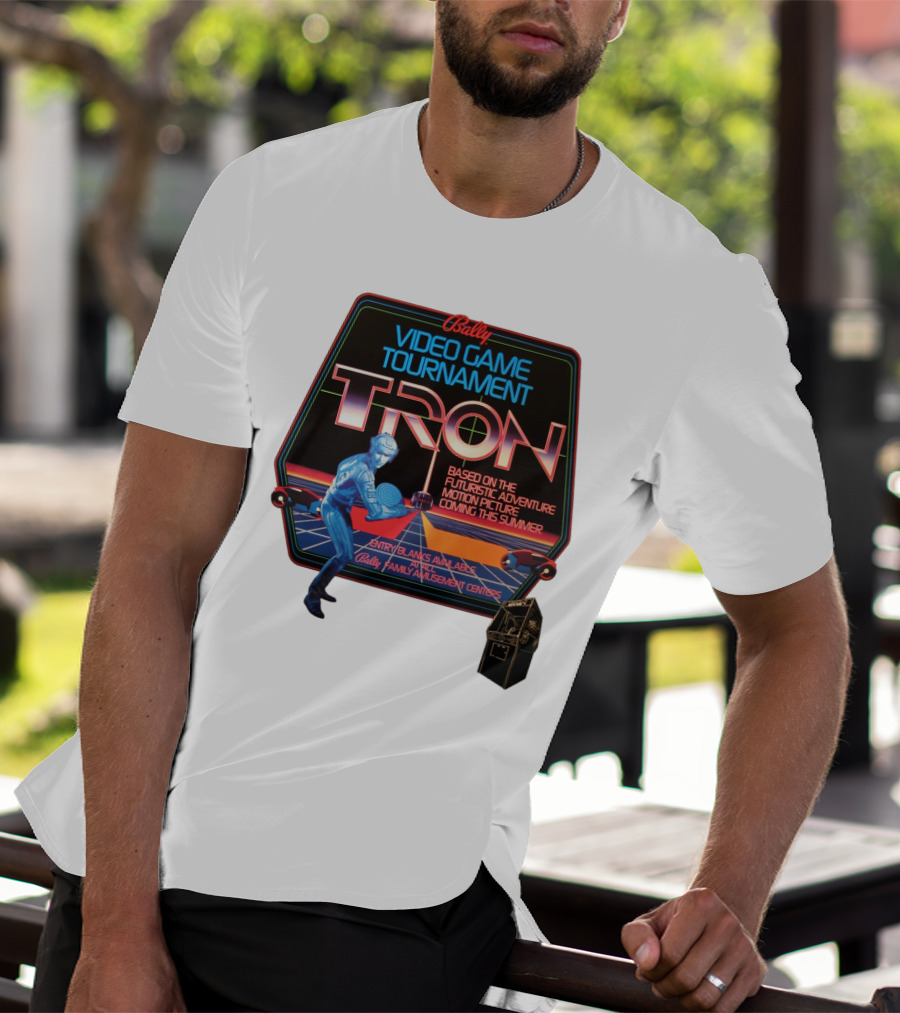 Bally Video Game Tournament Tron Based On The Futuristic Adventure Motion Picture Coming This Summer T-Shirt