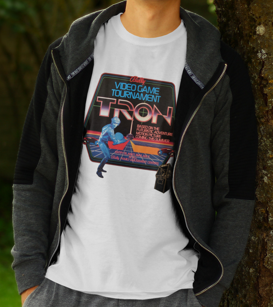 Bally Video Game Tournament Tron Based On The Futuristic Adventure Motion Picture Coming This Summer T-Shirt