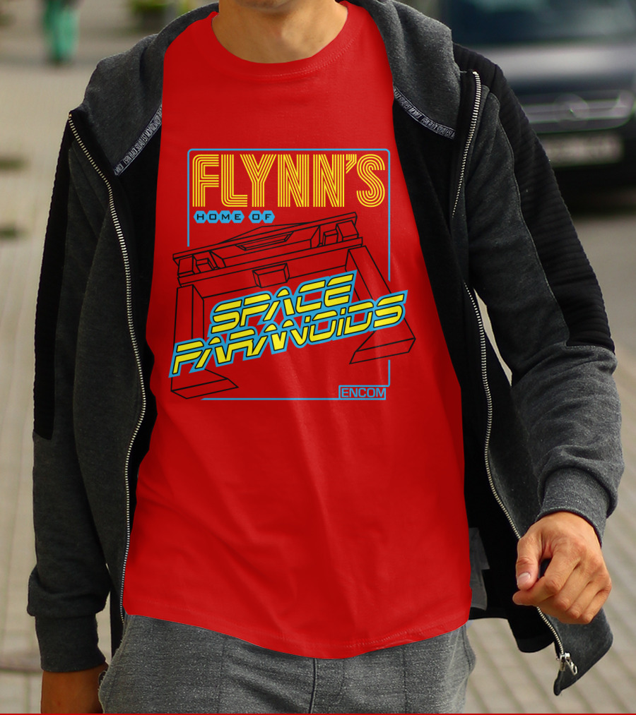 FLYNN'S Home Of Space Paranoids ENCOM T-Shirt