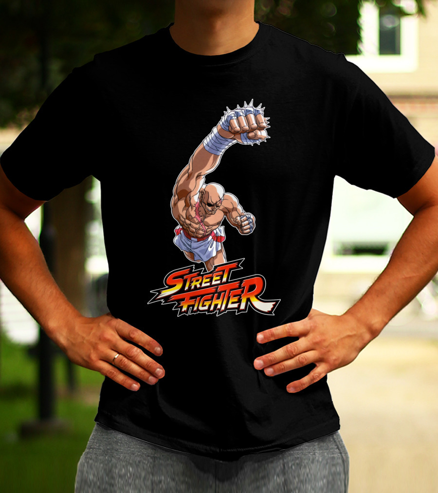 Sagat Street Fighter Powerful Punch Attack T-Shirt