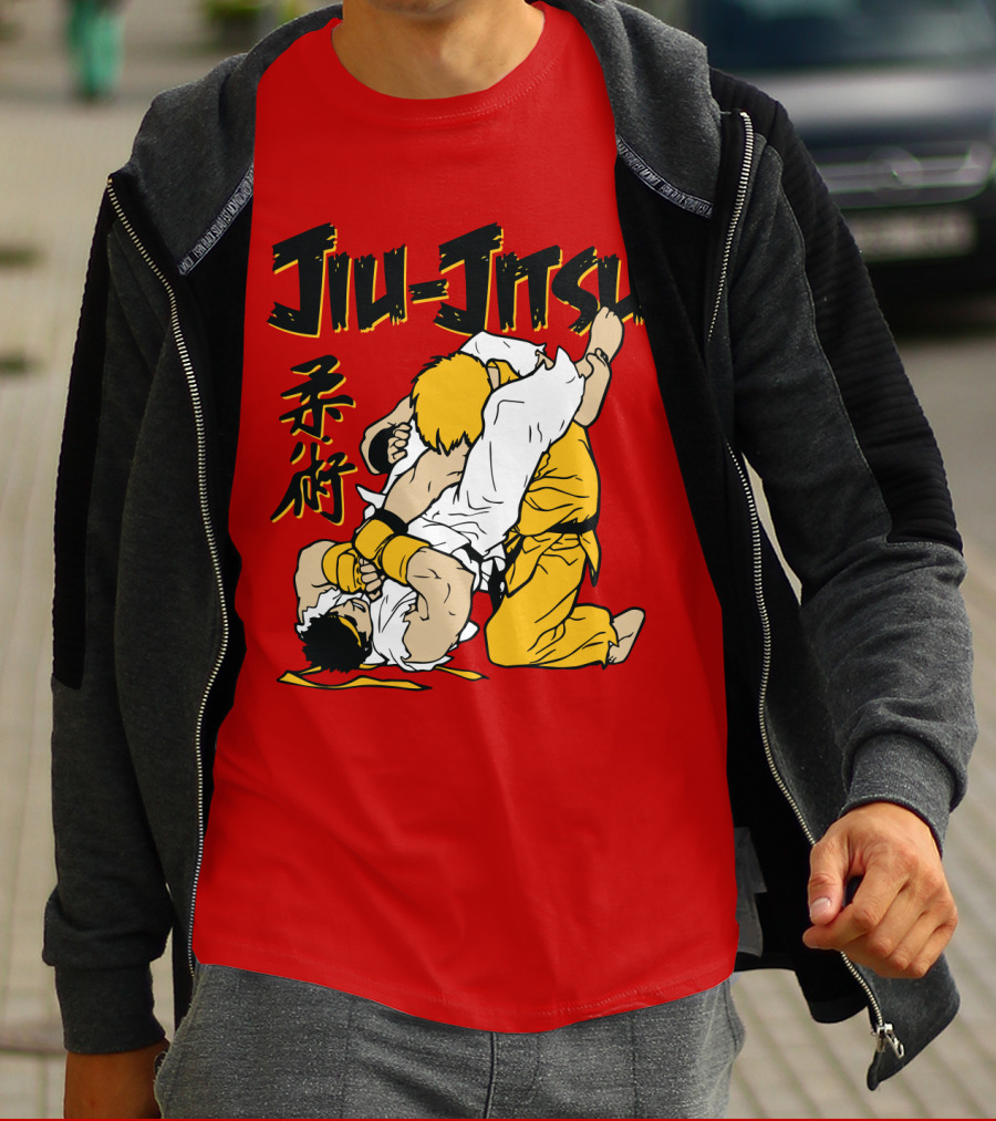 Jiu Jitsu Street Ryu Ken Martial Arts Showdown T-Shirt
