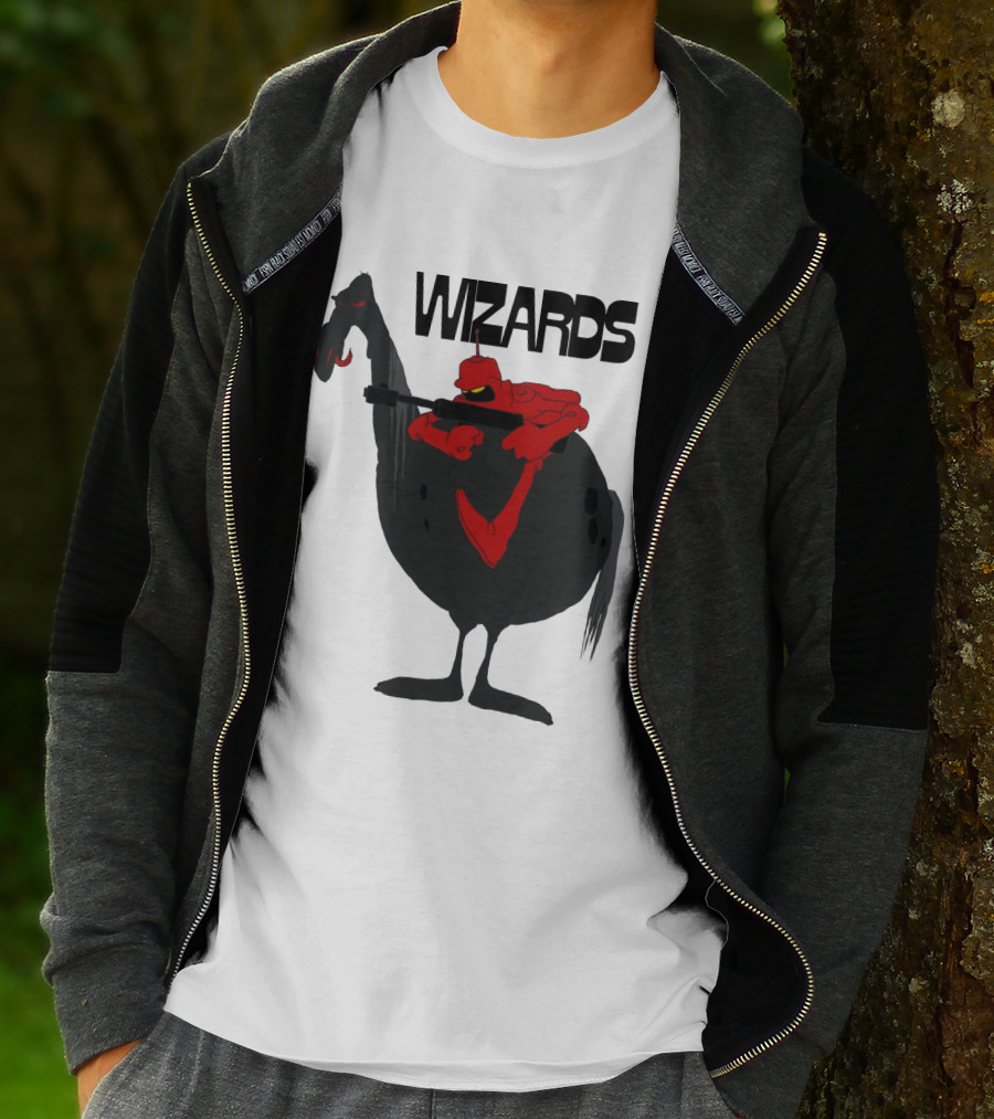 Wizards Animated Film Character Riding Creature T-Shirt