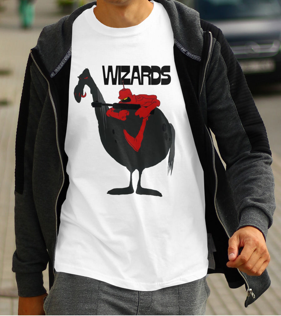 Wizards Animated Film Character Riding Creature T-Shirt