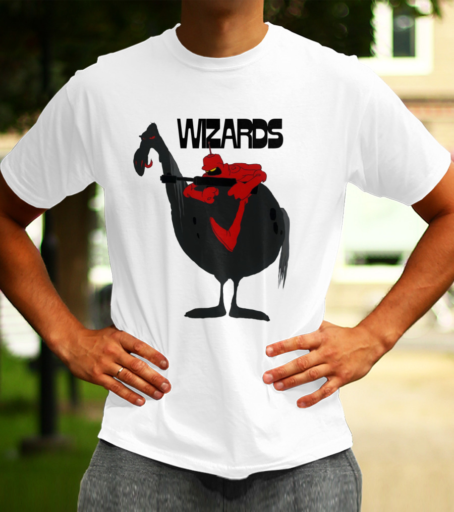 Wizards Animated Film Character Riding Creature T-Shirt