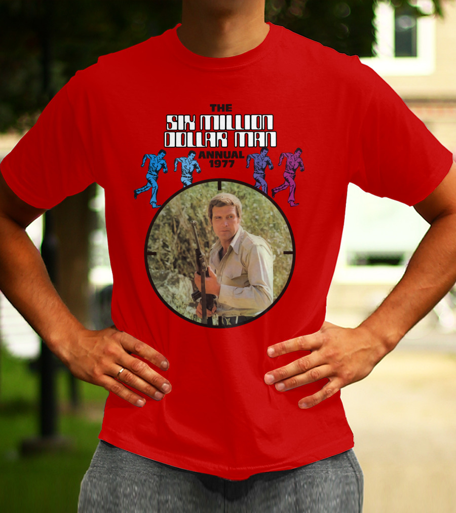 The Six Million Dollar Man Running Figures Annual 1977 T-Shirt