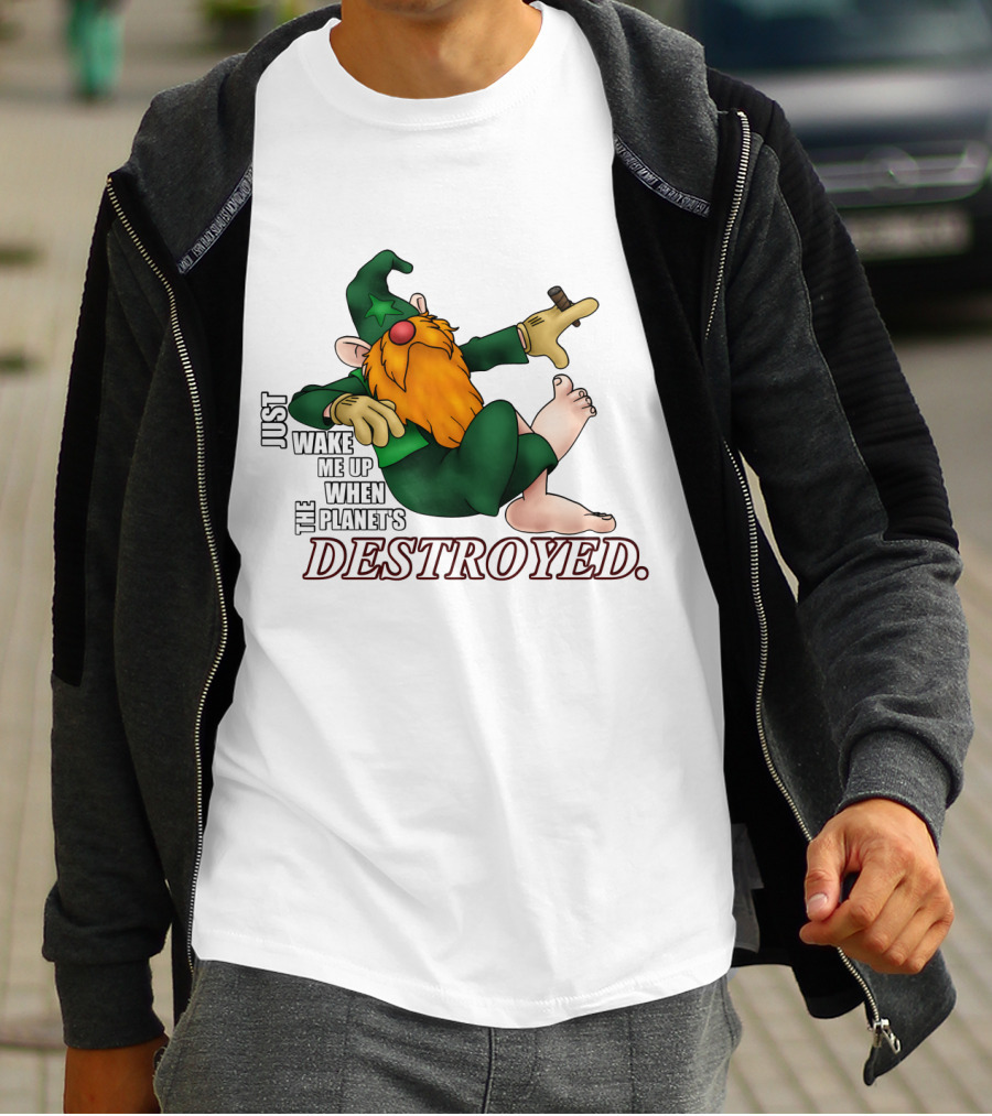 Just Wake Me Up When The Planet's Destroyed Wizards Avatar T-Shirt