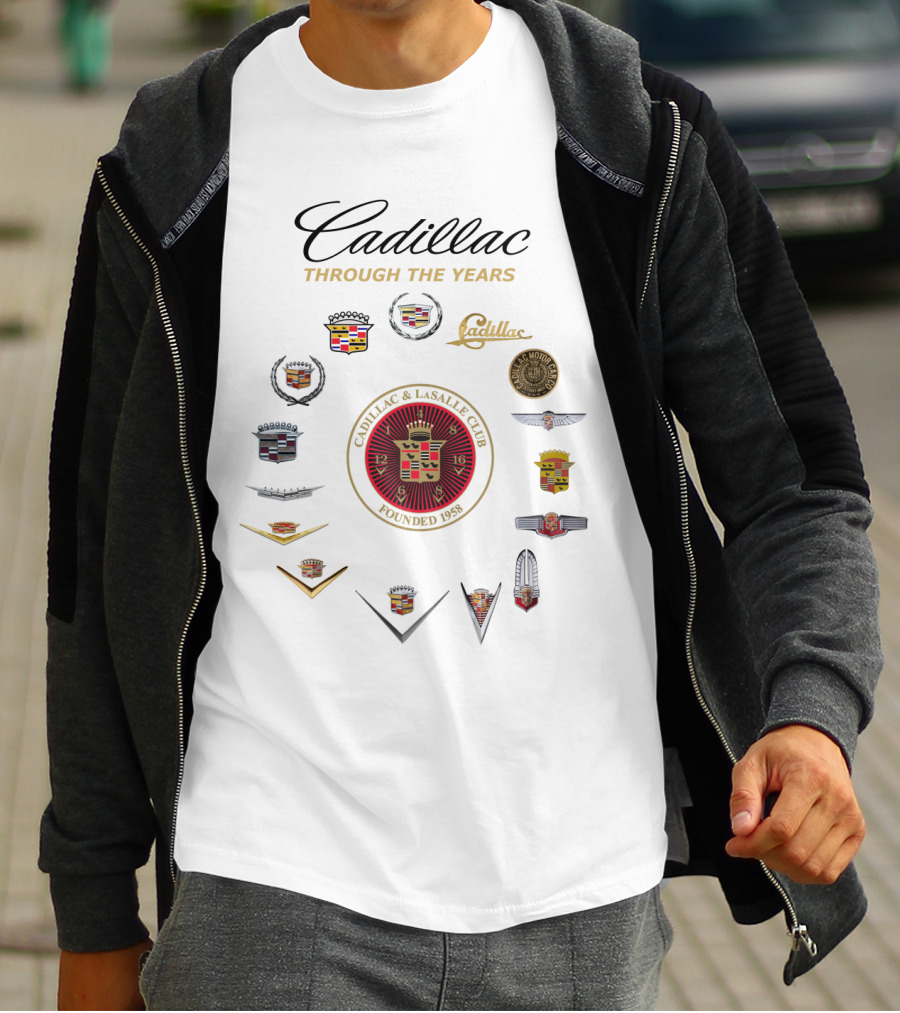 Cadillac Through The Years Cadillac And LaSalle Club Founded 1958 T-Shirt