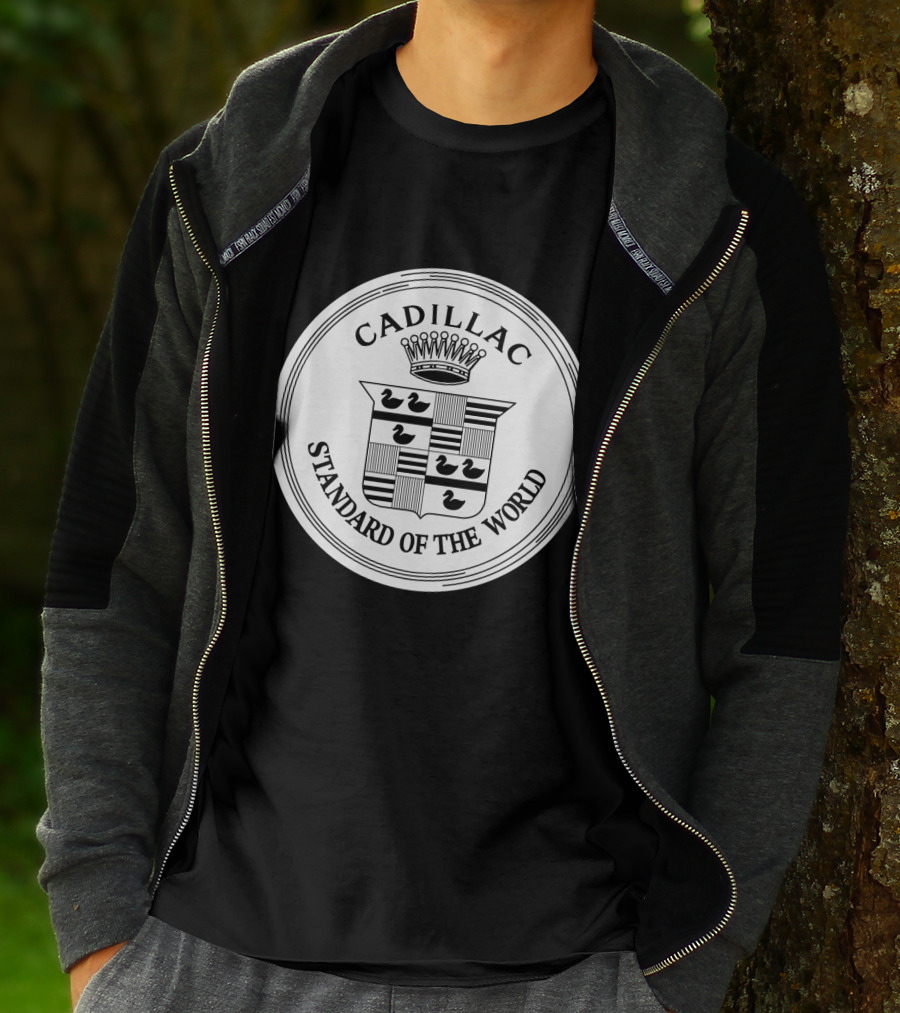 Cadillac Standard Of The World Crest Emblem T-Shirt