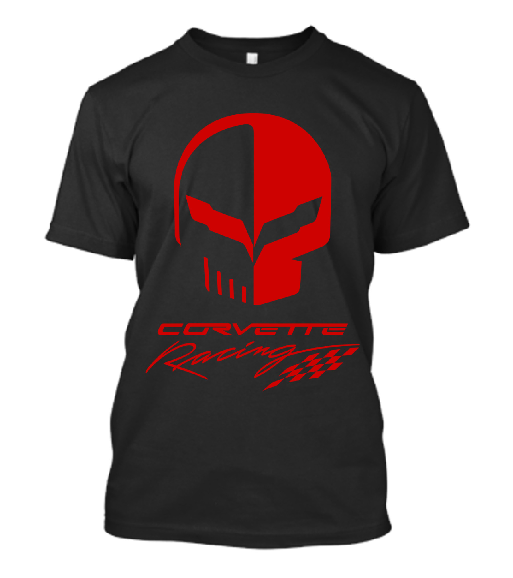 Corvette Racing Skull Red T-Shirt
