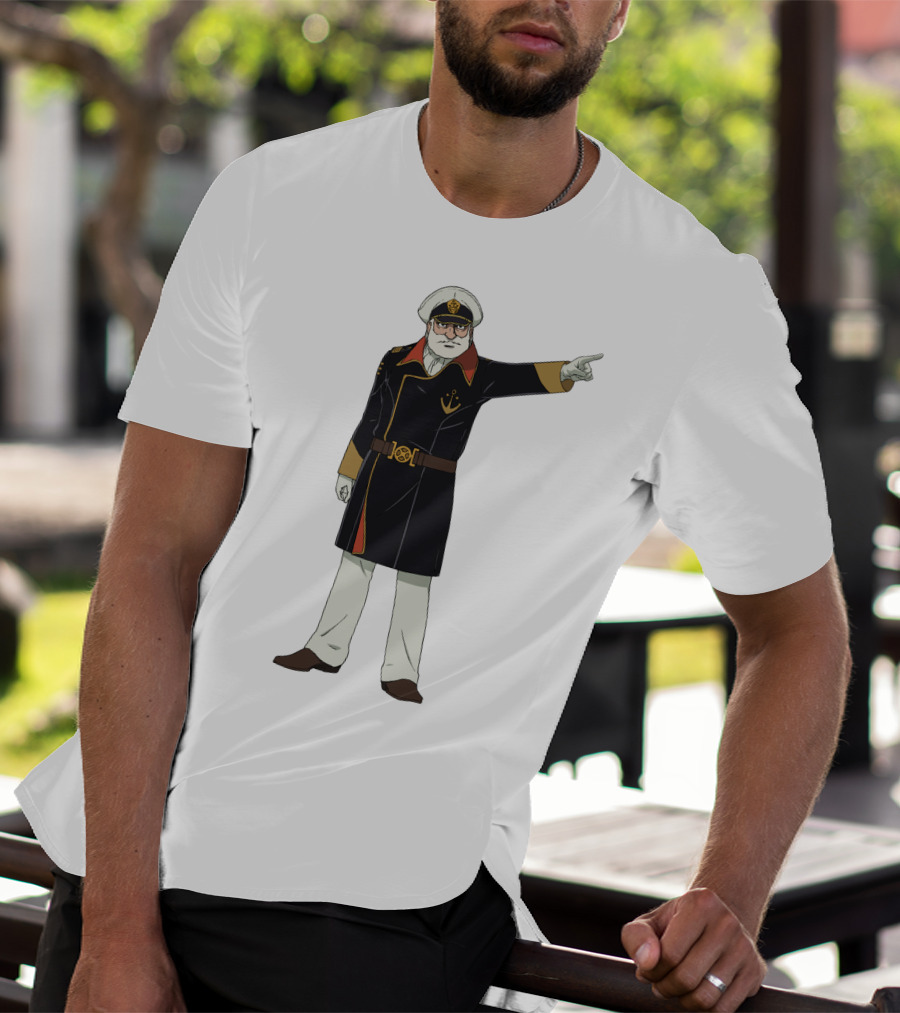 Captain Avatar Star Blazers Iconic Character Pose T-Shirt