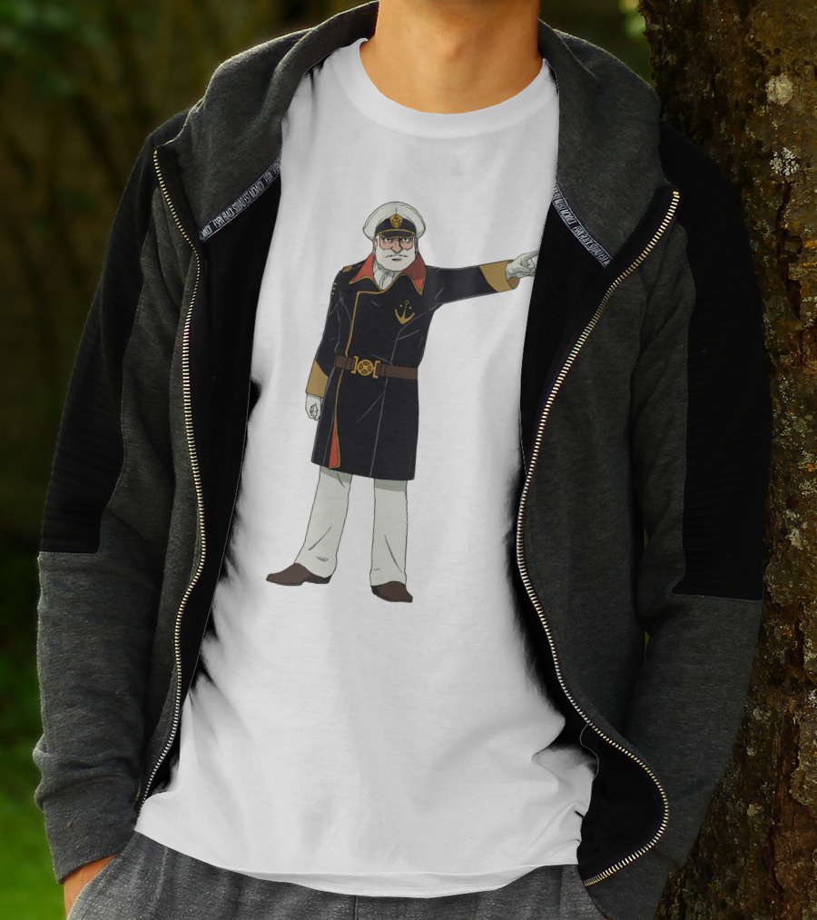 Captain Avatar Star Blazers Iconic Character Pose T-Shirt