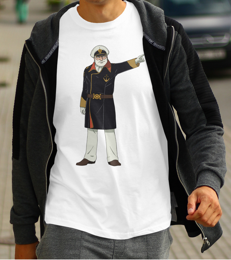 Captain Avatar Star Blazers Iconic Character Pose T-Shirt