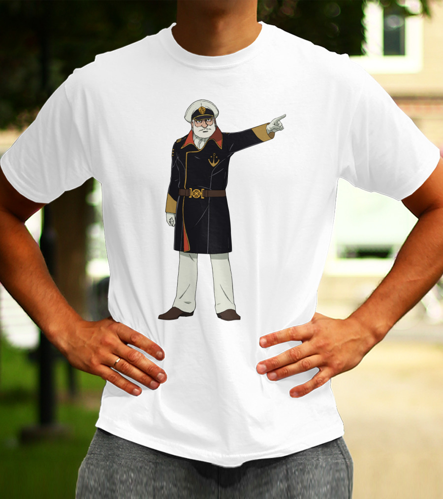 Captain Avatar Star Blazers Iconic Character Pose T-Shirt