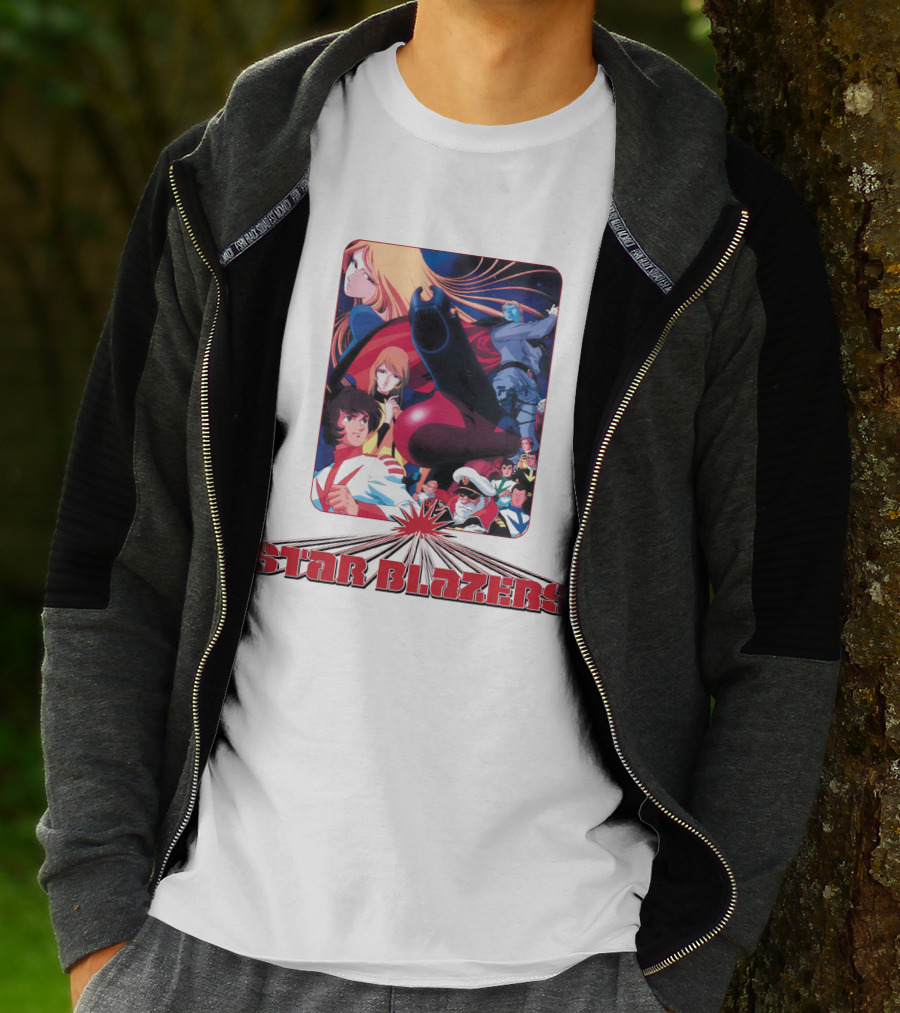 Star Blazers Classic Anime Character Montage Series T-Shirt