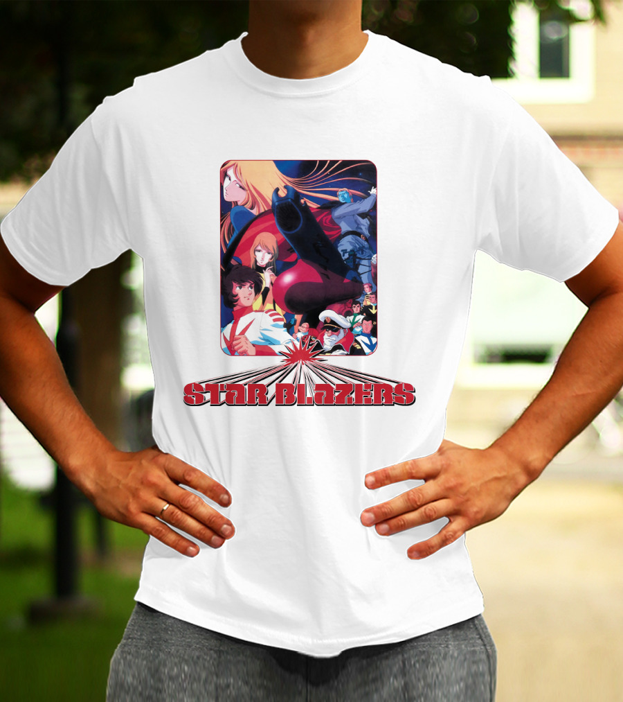 Star Blazers Classic Anime Character Montage Series T-Shirt