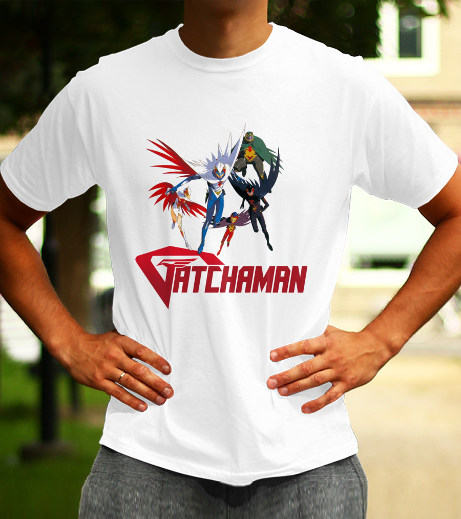 Battle Of The Planets Gatchaman Heroic Team Formation T-Shirt