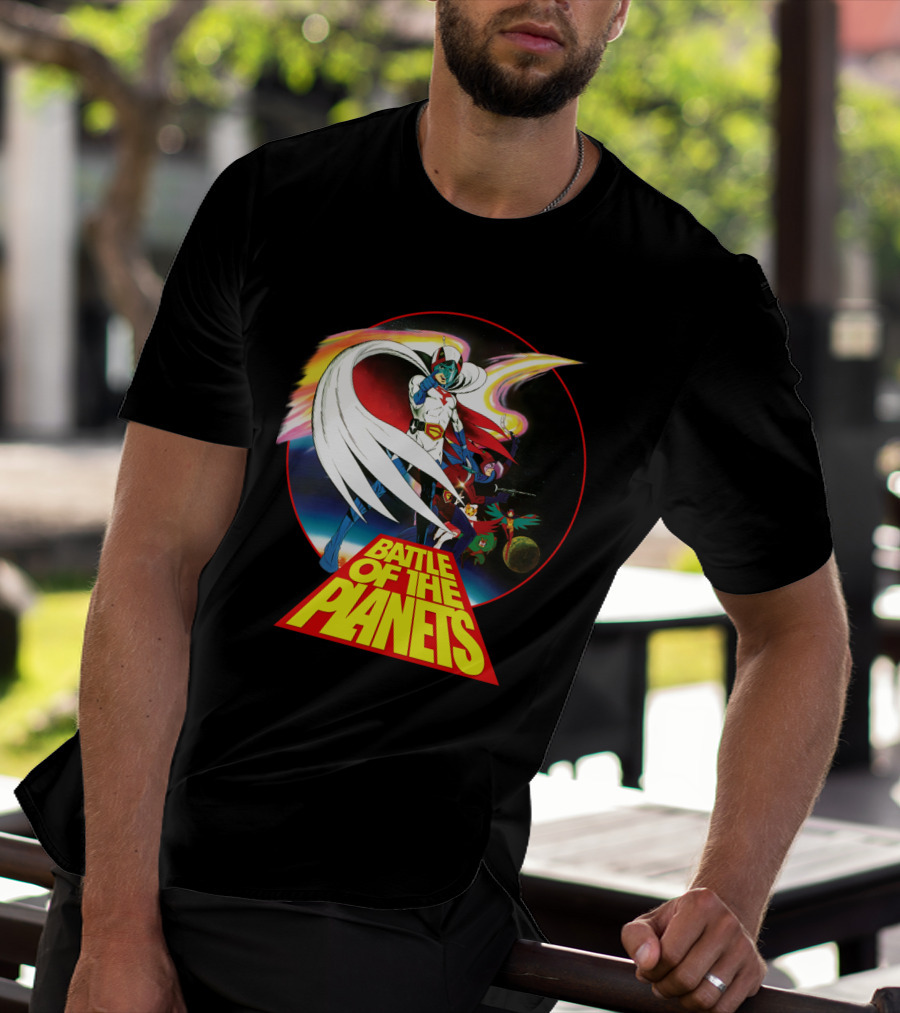 Battle Of The Planets 80s G-Force Team Astronauts And Planets T-Shirt