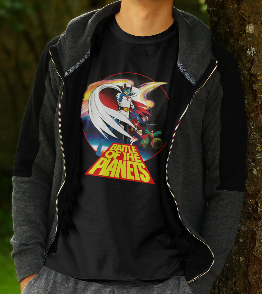 Battle Of The Planets 80s G-Force Team Astronauts And Planets T-Shirt