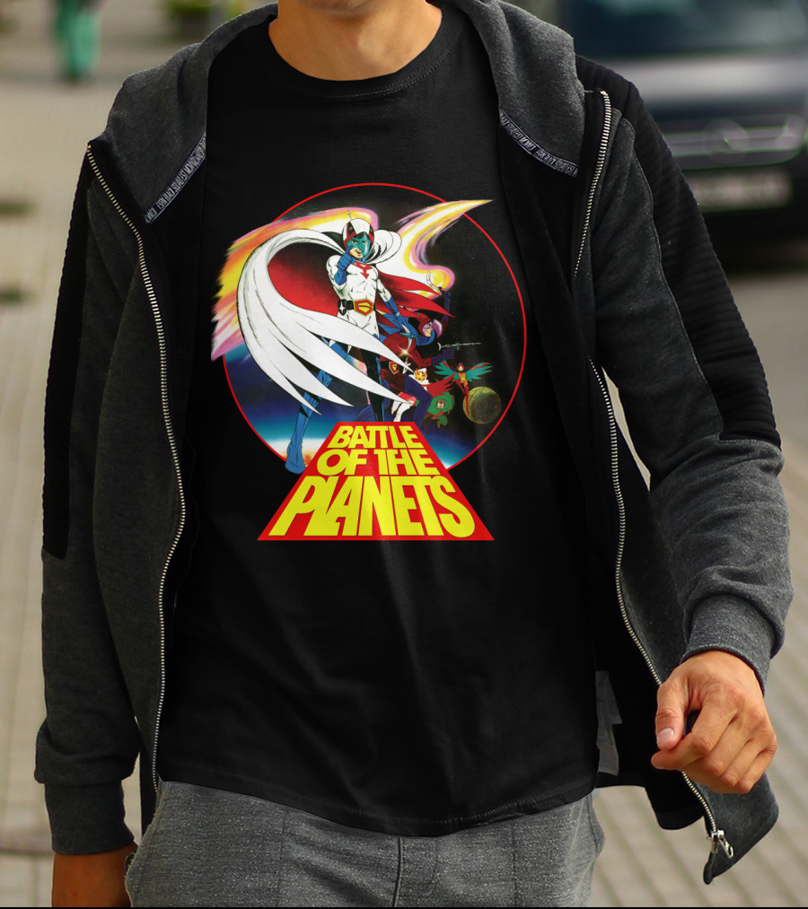 Battle Of The Planets 80s G-Force Team Astronauts And Planets T-Shirt