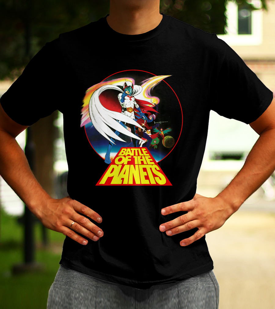 Battle Of The Planets 80s G-Force Team Astronauts And Planets T-Shirt