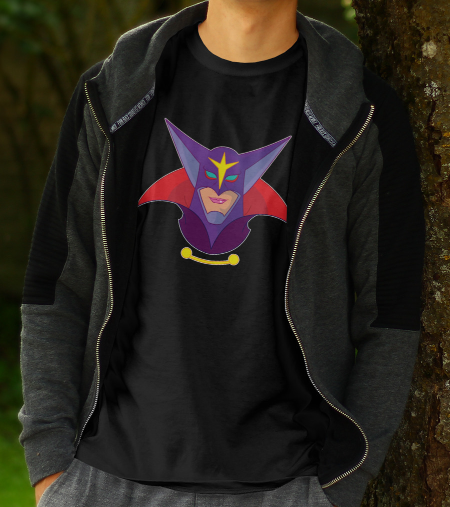 Zoltar Battle Of The Planets Villain Mask Emblem T-Shirt